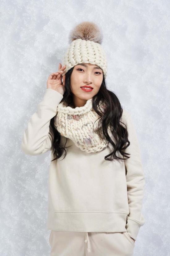  미샤램퍼트 모자 미샤 램퍼트 파스텔 트웜블리 스누드 라지