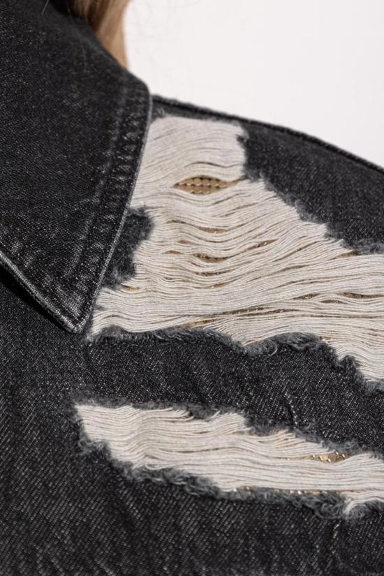  베르사체 데님 자켓 데님 재킷 블랙 - VERSACE