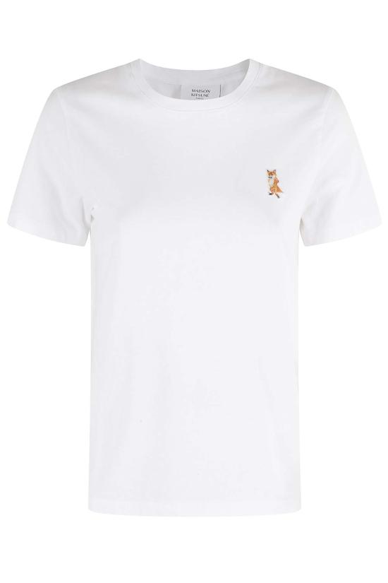  메종키츠네 반팔 티셔츠 메종 키츠네 레이디 폭스 레귤러 티셔츠
