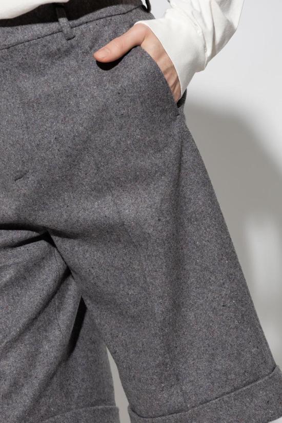  구찌 숏팬츠 울 반바지 (회색) - GUCCI