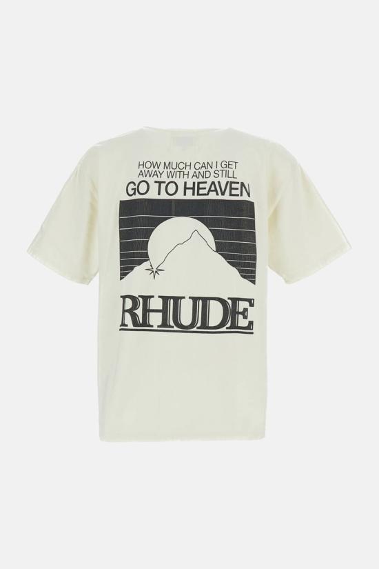  루드 반팔 티셔츠 문라이트 티셔츠 빈티지 화이트 - RHUDE