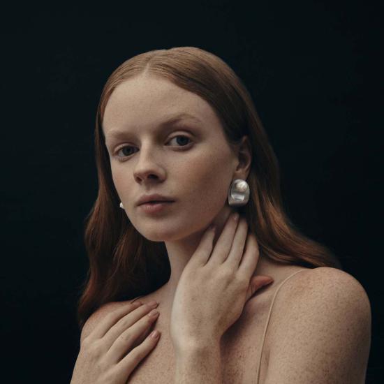  밍유왕 이어링 밍위 왕요코 귀걸이 실버/진주 - MING YU WANG