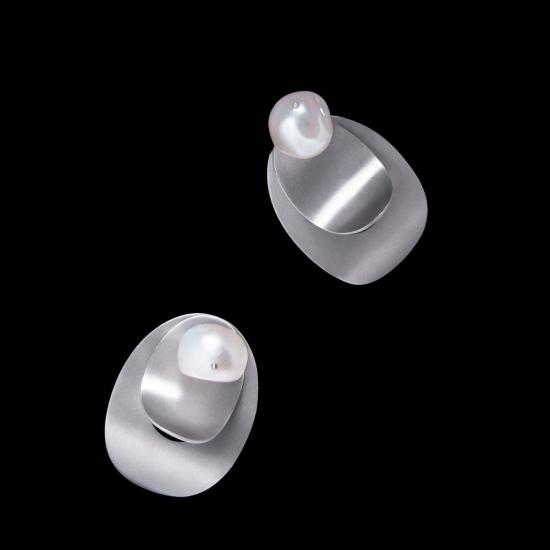  밍유왕 이어링 밍위 왕요코 귀걸이 실버/진주 - MING YU WANG