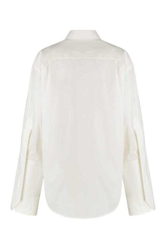  MM6 메종마르지엘라 탑 Mm6 메종 마르지엘라 셔츠 화이트 - MM6 MAISON MARGIELA