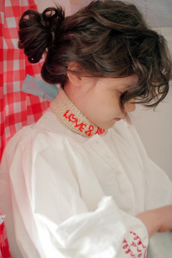  [키즈] Tambere 트레이닝 상의 키즈 탐베레 라일리 키즈 블라우스 화이트