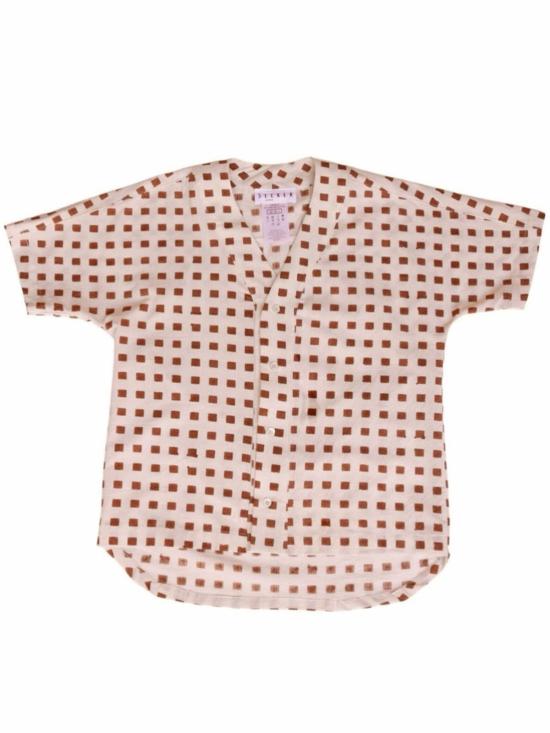  SEEKER 셔츠 시커 야구 셔츠 핸드 블록 프린트 - SEEKER