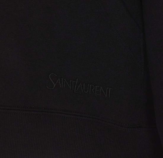  생로랑 스웨터 Saint Laurent Camionneur Molleton 후디 블랙 - SAINT LAURENT