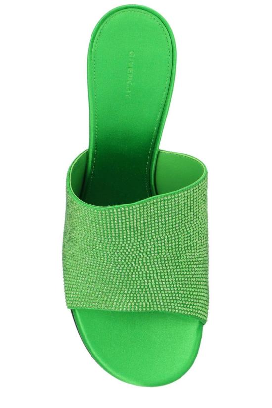  지방시 뮬/슬리퍼 G 큐브 장식 뮬 압생트그린 - GIVENCHY