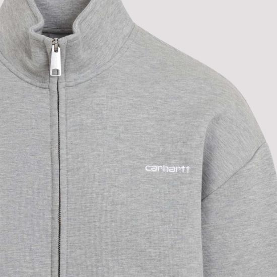  칼하트 자켓 카하트 알다 지퍼 스웨트 재킷 그레이 헤더 화이트 - CARHARTT