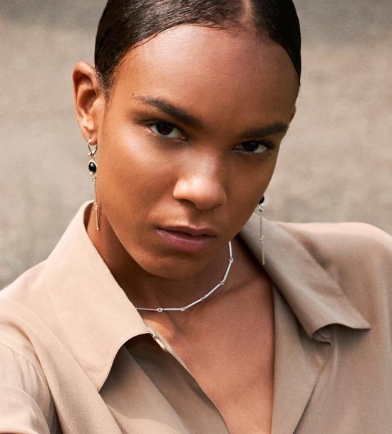  루스 오르티스 목걸이/팬던트 루즈 오르티즈 바 목걸이 실버 - LUZ ORTIZ