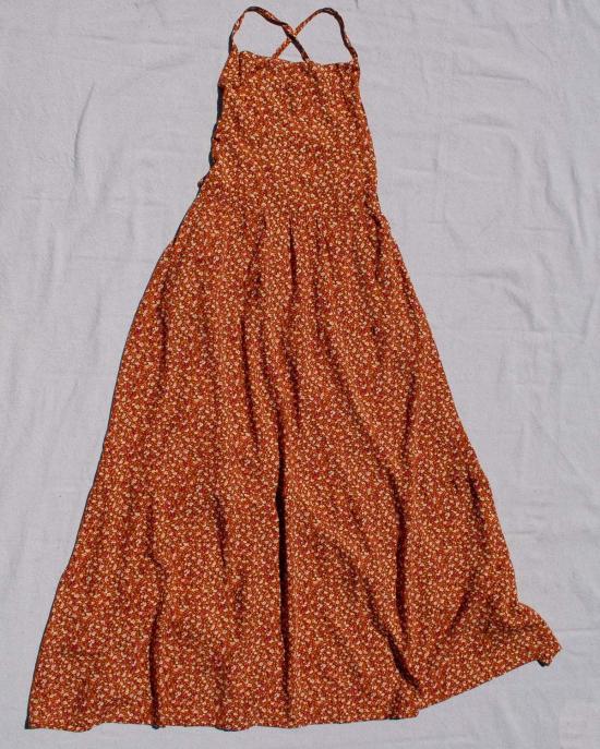  콘라도 롱 원피스 타이백 맥시 드레스 - CONRADO