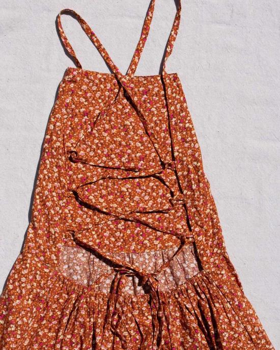  콘라도 롱 원피스 타이백 맥시 드레스 - CONRADO