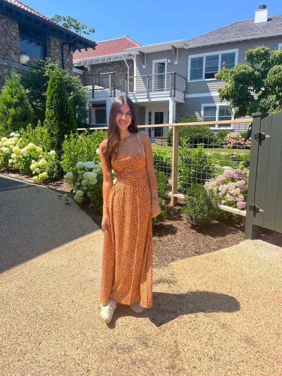  콘라도 롱 원피스 타이백 맥시 드레스 - CONRADO