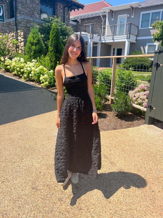  콘라도 롱 원피스 타이백 맥시 드레스 - CONRADO