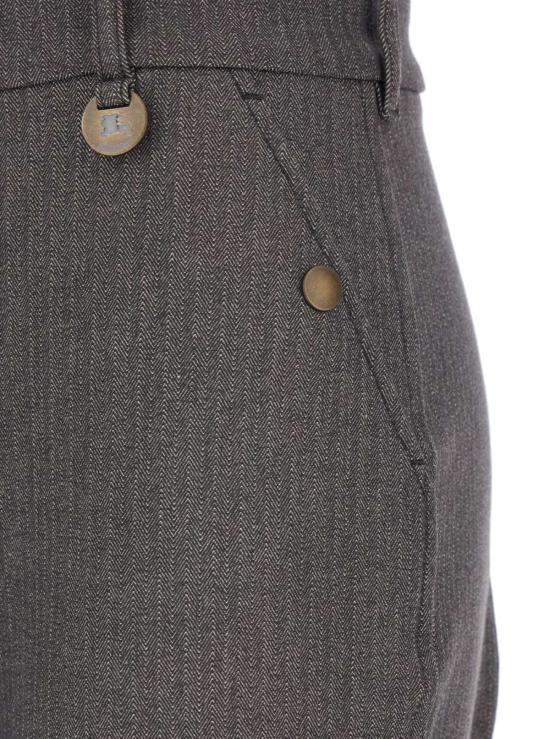  버버리 스트레이트 팬츠 브라운 - BURBERRY