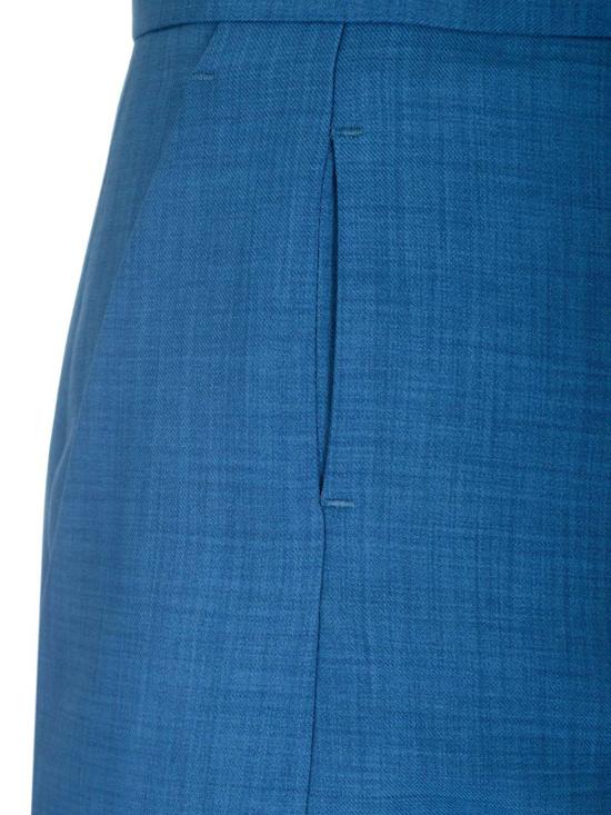  토리버치 스트레이트 팬츠 토리 버치 와이드 레그 팬츠 블루 - TORY BURCH