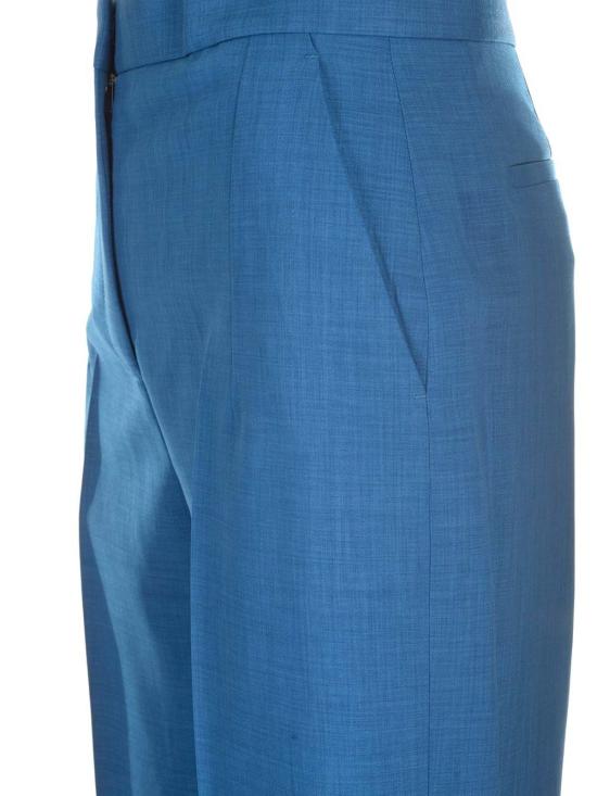  토리버치 스트레이트 팬츠 토리 버치 와이드 레그 팬츠 블루 - TORY BURCH