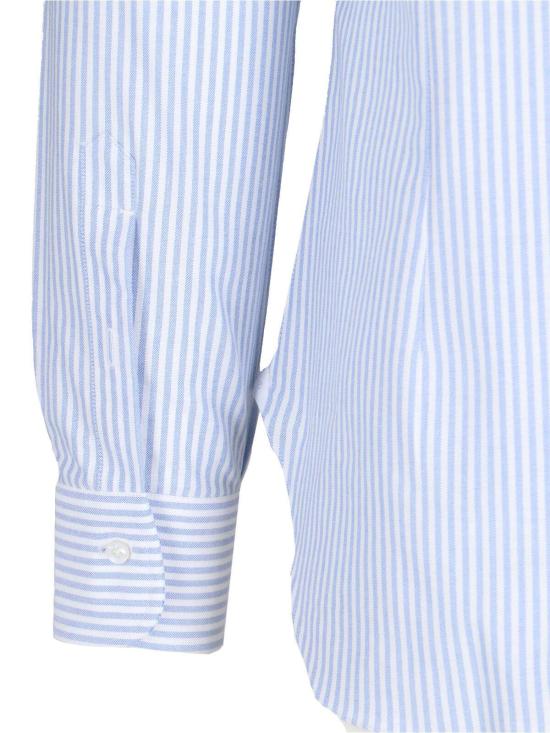  발바 긴팔 셔츠 바르바 나폴리 I 스트라이프  라이트 블루 - BARBA