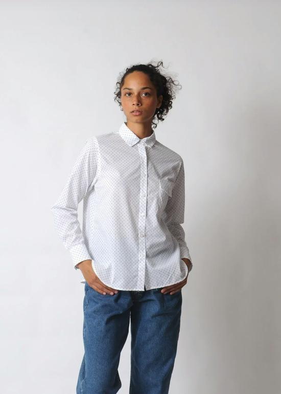  Conifer 셔츠 코니퍼 숏 아트 셔츠 폴카 도트 - CONIFER