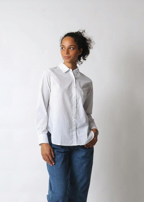  Conifer 셔츠 코니퍼 숏 아트 셔츠 폴카 도트 - CONIFER