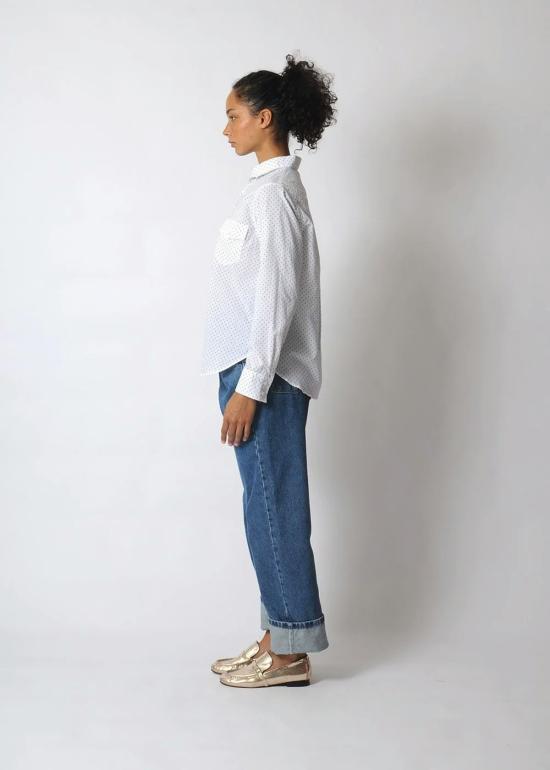  Conifer 셔츠 코니퍼 숏 아트 셔츠 폴카 도트 - CONIFER