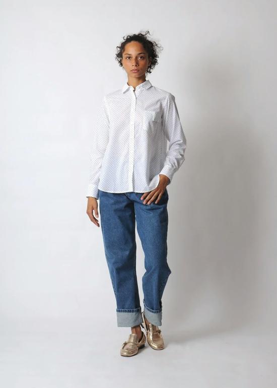  Conifer 셔츠 코니퍼 숏 아트 셔츠 폴카 도트 - CONIFER