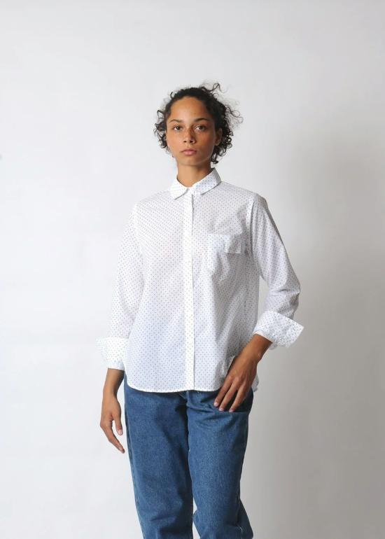  Conifer 셔츠 코니퍼 숏 아트 셔츠 폴카 도트