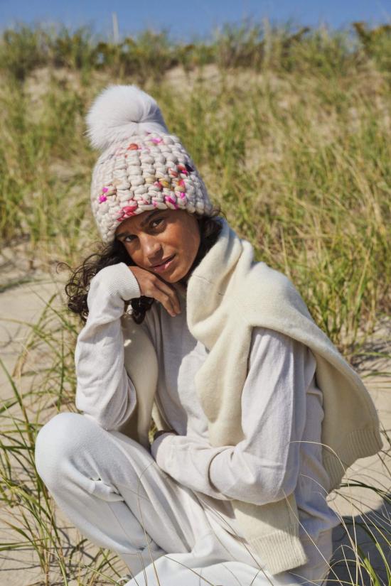  Mischa Lampert 모자 미샤 램퍼트 핑크 Twombly 비니 폼스터 + 누드 Xl 폼 - OTHER BRANDS