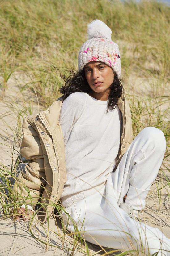  미샤램퍼트 모자 미샤 램퍼트 핑크 Twombly 비니 폼스터 + 누드 Xl 폼 - MISCHA LAMPERT