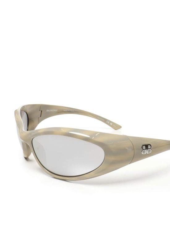  발렌시아가 안경 로고 선글라스 베이지 - BALENCIAGA