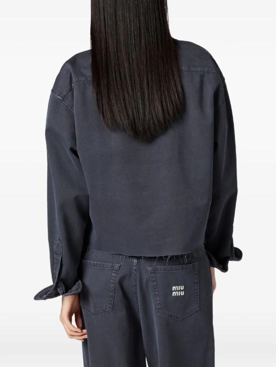 26SS 미우미우 셔츠 GWC135SOOO 17AE F0170 FUMO - MIU MIU