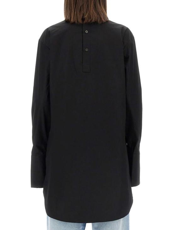  드리스 반 노튼 긴팔 셔츠 Dries Van Noten 체크 무늬  블랙 - DRIES VAN NOTEN