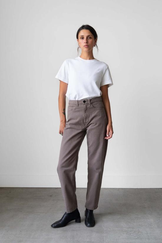  왈츠 데님 팬츠 캐럿 진