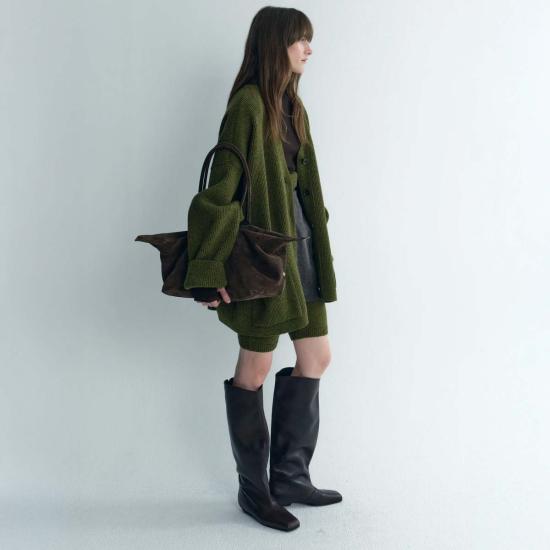  TIME 가디건 타임 오버사이즈 니트  모스 - OTHER BRANDS