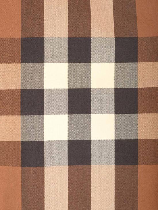  버버리 코트 자수 코튼 리버서블 오버 브라운 - BURBERRY