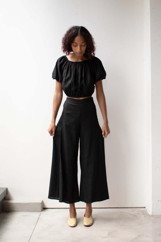  at Dawn. 스트레이트 팬츠 새벽에. 슬릿 와이드 팬츠 - OTHER BRANDS