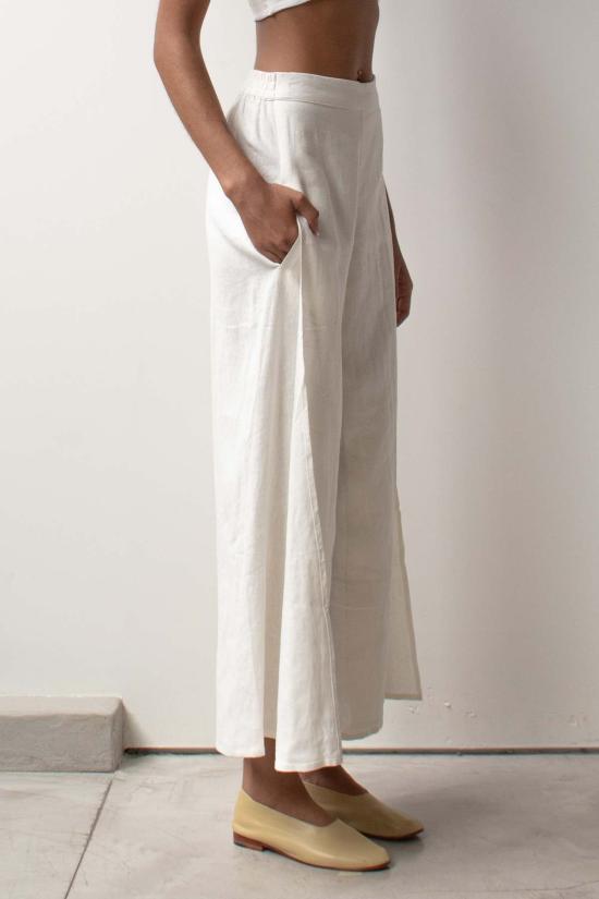  at Dawn. 스트레이트 팬츠 새벽에. 슬릿 와이드 팬츠 - OTHER BRANDS