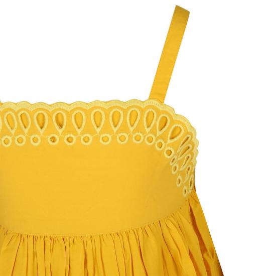  [키즈] 스텔라 맥카트니 원피스 스텔라 매카트니 아동용 노란색 자수 드레스 - STELLA MCCARTNEY