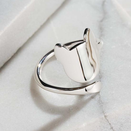  Ten Thousand Villages 반지 만 개의 마을 고양이 꼬리 스털링 실버 - OTHER BRANDS