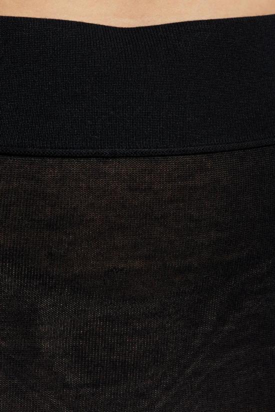  토템 롱 스커트 스트레이트 컷 스커트 블랙 - TOTEME