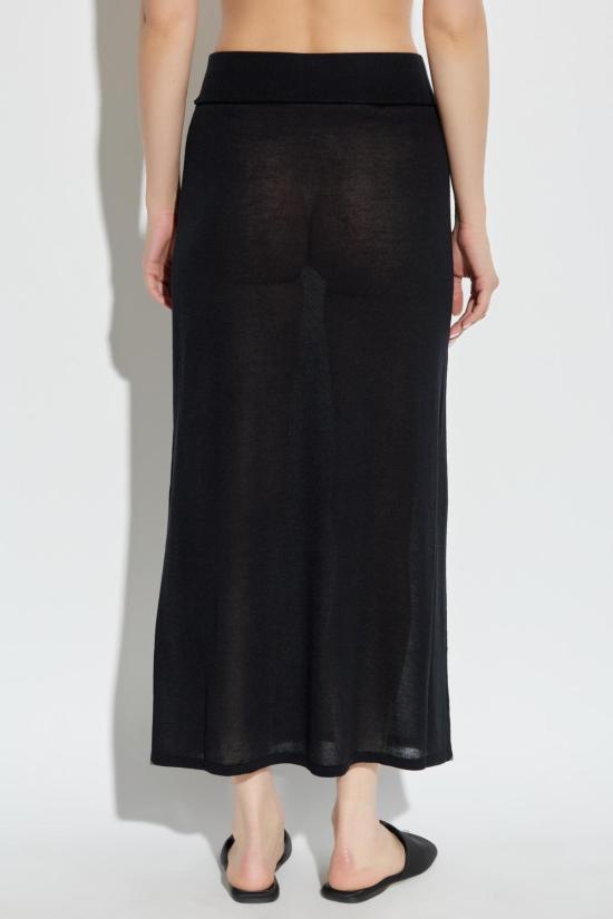  토템 롱 스커트 스트레이트 컷 스커트 블랙 - TOTEME