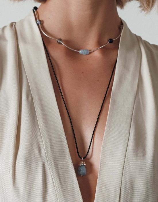  클레드 목걸이/팬던트 솔라스 드롭 목걸이 코드 - CLED