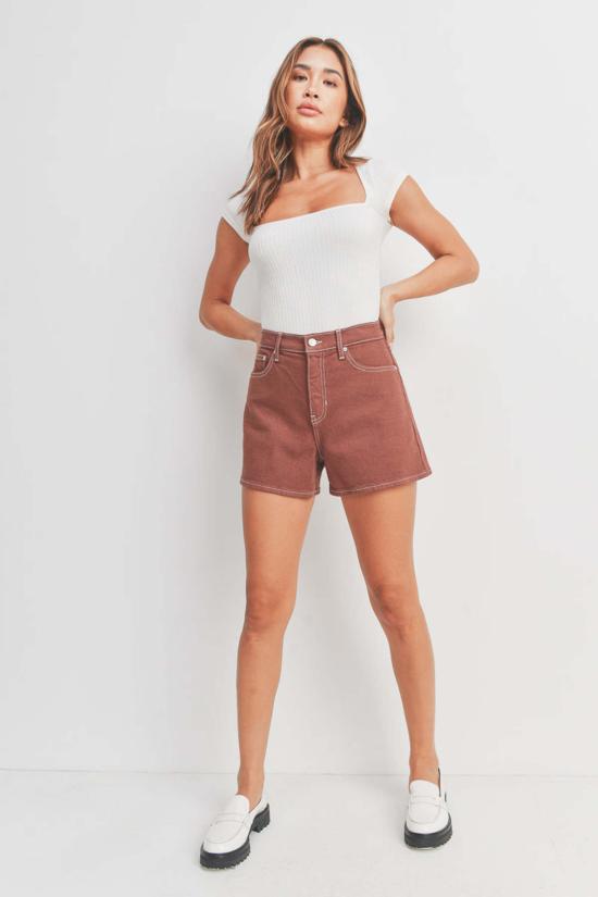  Just Black Denim 숏팬츠 저스트 블랙 데님 맘 쇼트 오트/월넛/워시드 블랙 - OTHER BRANDS