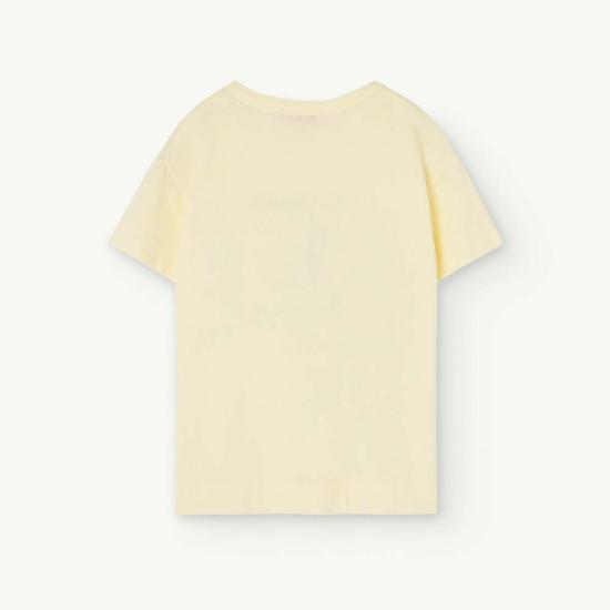  [키즈] 더 애니멀스 옵저버토리 트레이닝 상의 어린이 동물 관측소 수탉 티셔츠 (연한 노란색) - THE ANIMALS OBSERVATORY