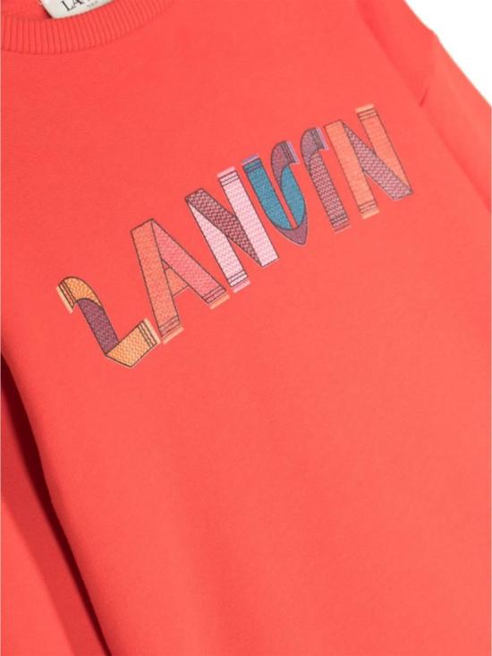  [키즈] 랑방 풀오버 키즈 스웨트셔츠 레드 - LANVIN