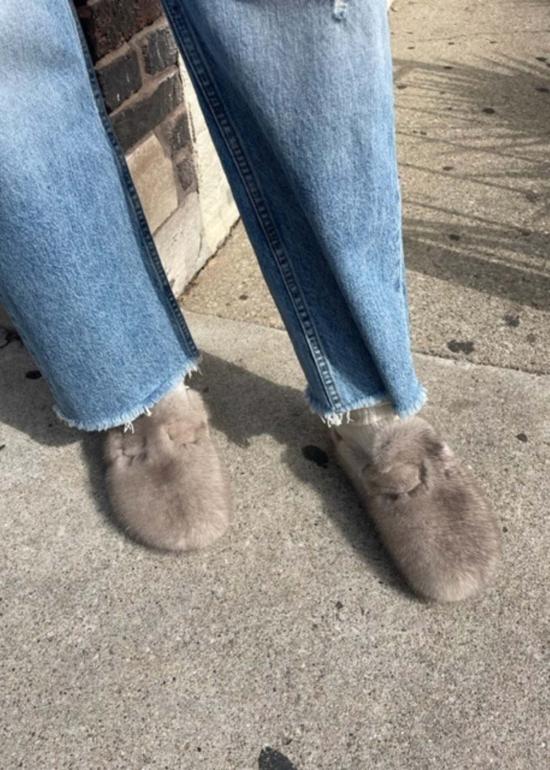  린다 리차즈 뮬/슬리퍼 밍크 뮬 - LINDA RICHARDS