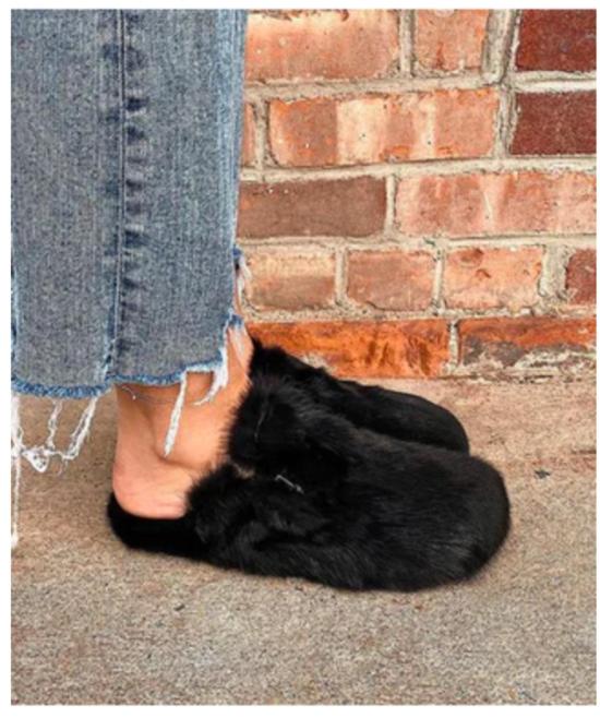  린다 리차즈 뮬/슬리퍼 밍크 뮬 - LINDA RICHARDS