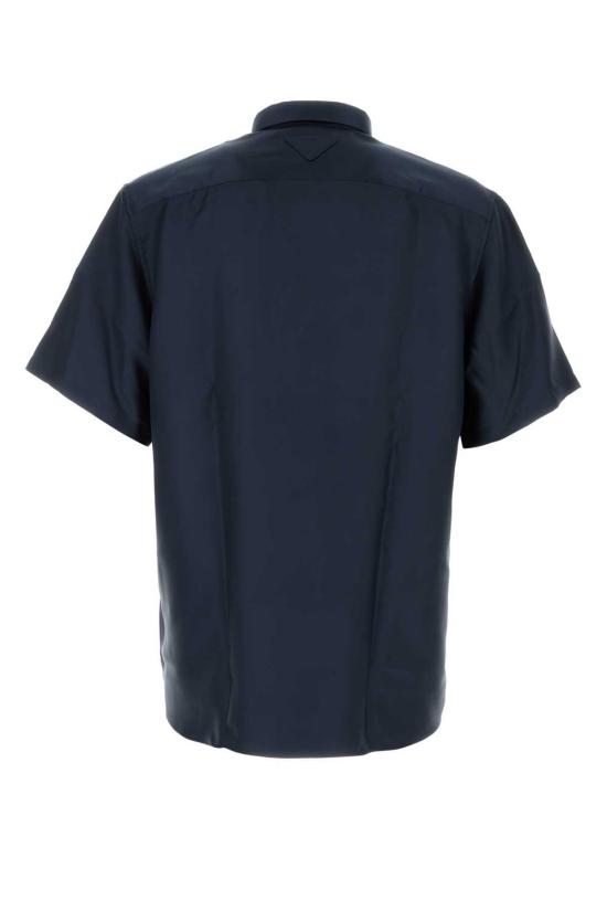  [키즈] 프라다 셔츠 블루 새틴 셔츠 블루 - PRADA