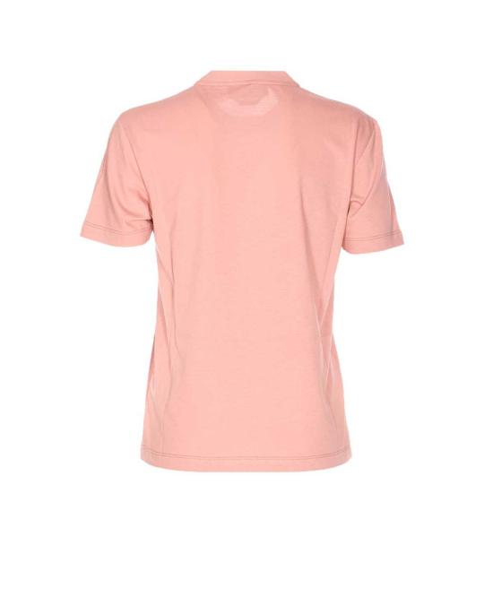  펜디 반팔 티셔츠 로고 티셔츠 앤 블러쉬 - FENDI