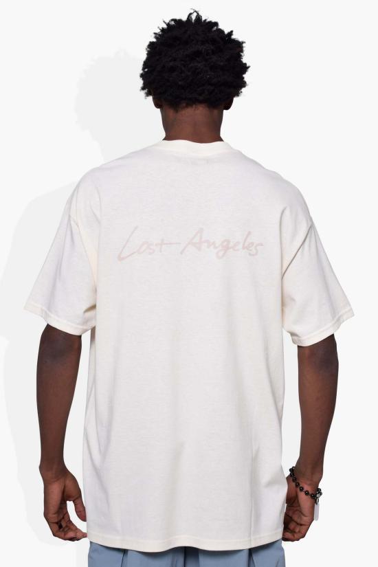  더 셀렉트 반팔 티셔츠 셀렉트 로스트 앤젤레스 T2 오프 화이트 - THE CELECT